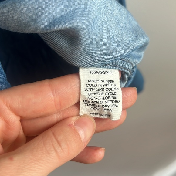 Per Se floral print lyocell button up shirt - Picture 3 of 4